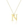 Łańcuszek złoty 585 literka P brylant 0,005ct zawieszka